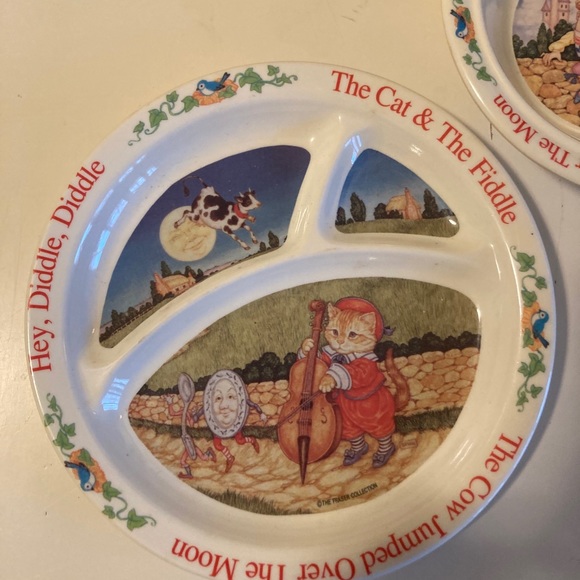 Nursery Rhyme Kids plate and bowl set - Picture 2 of 8